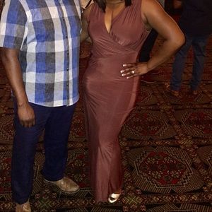 Brown Cocktail Dress